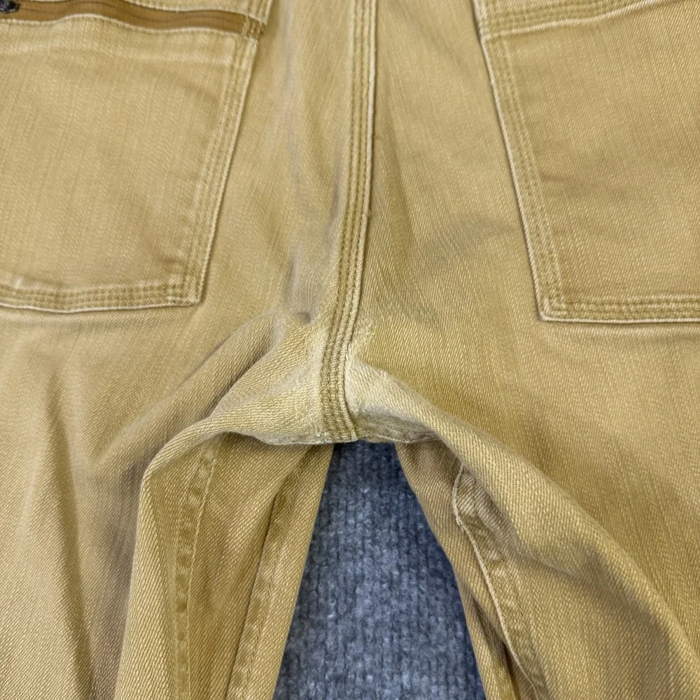 Mountain Hardwear Jeans Men 32x32 Golden Brown Tan Stretch Denim Straight Hiking